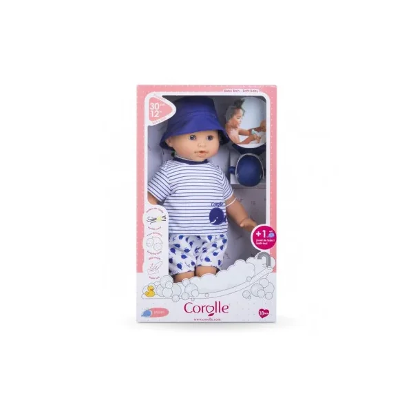 Poupon Corolle Bébé Bain Marin | Baigneur souple 30 cm Vanille