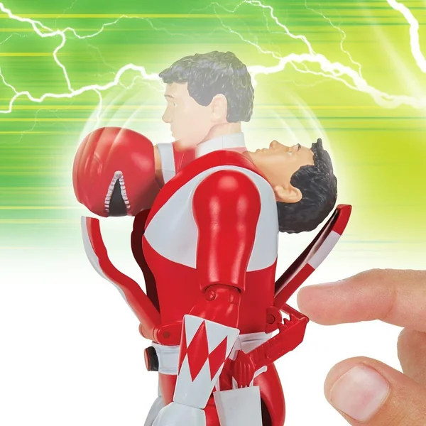 POWER RANGERS - FIGURINE ARTICULEE AUTO-MORPHIN DE 15 CM - RANGER ROUGE