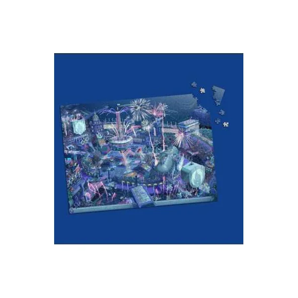 Puzzle 1000 pièces JO Paris 2024 Nuit Officiel - Jeux Olympiques 2024