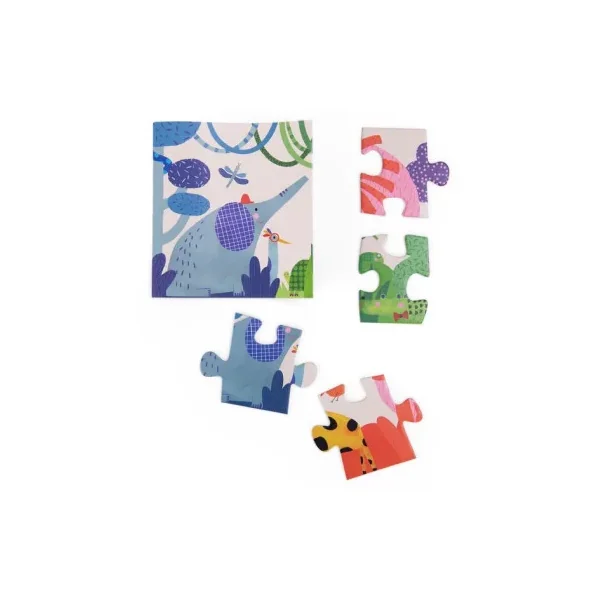 Puzzle 24 la jungle arc en ciel Les Toupitis - Moulin Roty