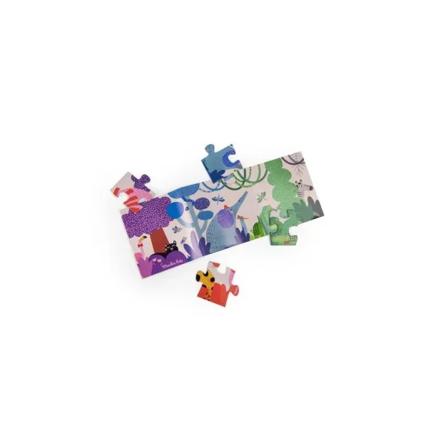 Puzzle 24 la jungle arc en ciel Les Toupitis - Moulin Roty