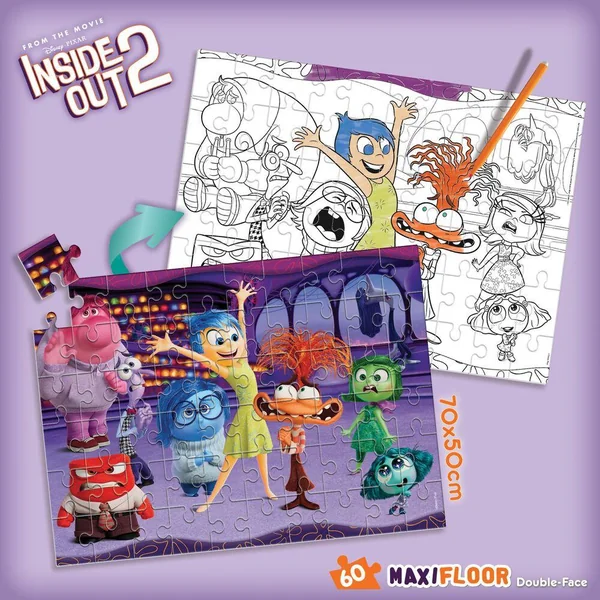 PUZZLE 60 PIECES DOUBLE FACE MAXI FLOOR INSIDE OUT 2