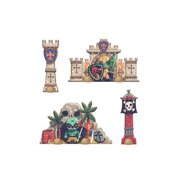 Puzzle géant Bataille 30 pièces - Djeco - Décor de jeu enfant