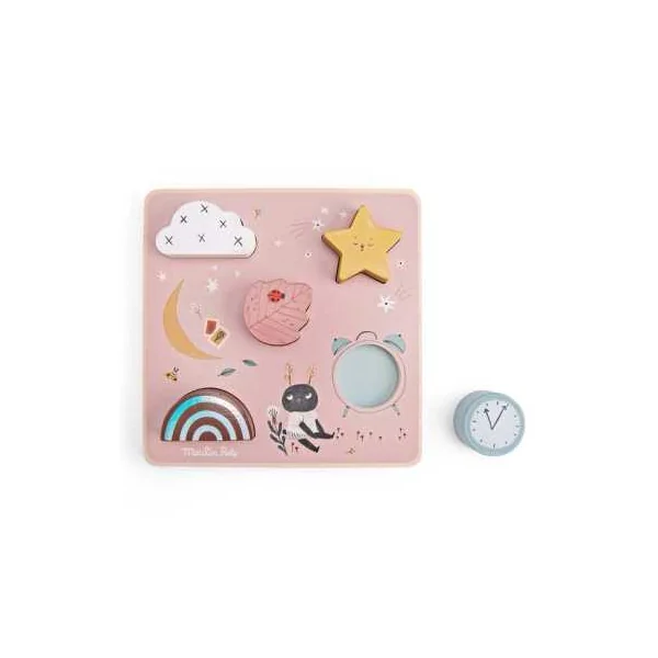 Puzzle sensoriel Après la pluie - Moulin Roty - Jouet en bois