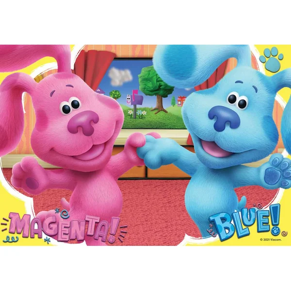 PUZZLES 2X24 P - LES AMIS BLUE ET MAGENTA - BLUE ET SES AMIS