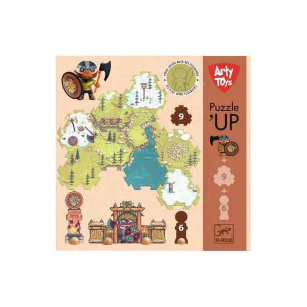 Puzzl'Up Alric Barbarious 15 pièces - Djeco - Décor de jeu enfant