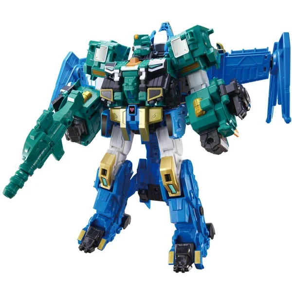 QUANTUM HEROES DINOSTER - MEGA ROBOT 6 EN 1 COMBINABLE 28 CM