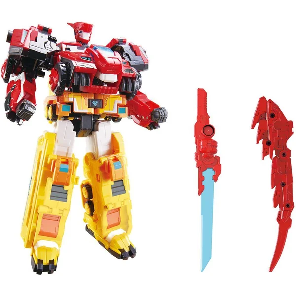 QUANTUM HEROES DINOSTER - MEGA ROBOT 6 EN 1 COMBINABLE 28 CM