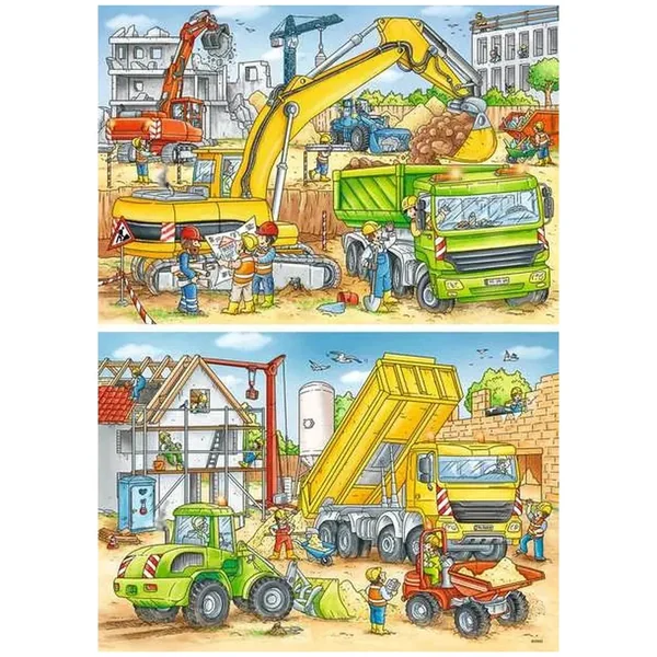 Ravensburger - Lots To Do On The Construction Site - 2x24 Pieces - Puzzles