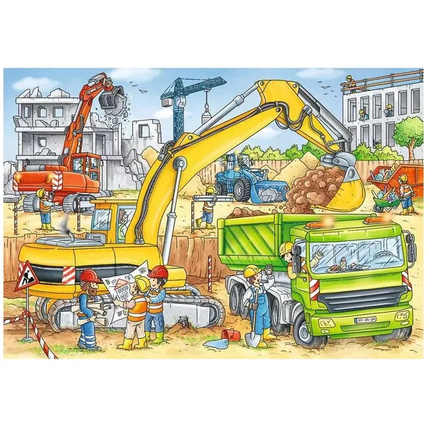 Ravensburger - Lots To Do On The Construction Site - 2x24 Pieces - Puzzles