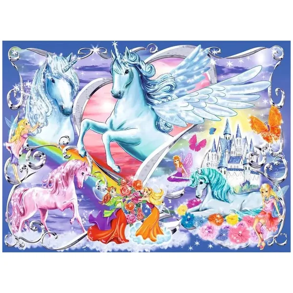 Ravensburger - The Most Beautiful Unicorns Glitter Edition - 100 Pieces - Puzzles
