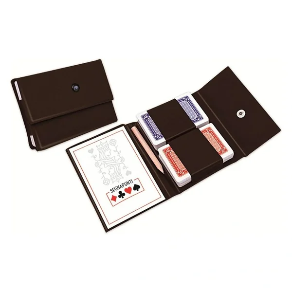 RS Toys - Plastic Playing Cards Set with Case Score Pad and Pencil - Card Games