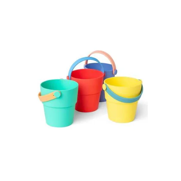 Set 4 Seaux de Bain Little L Silicone | Accessoire Bébé Sain