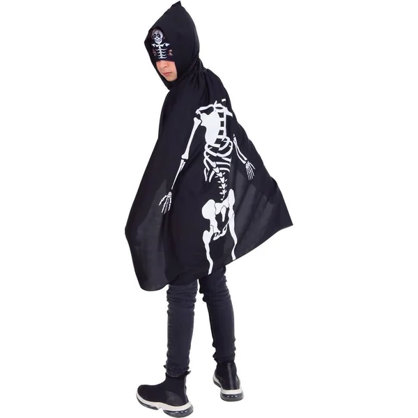 SET CAPE ET MASQUE SUPER SQUELETTE - TAILLE UNIQUE 3-8 ANS