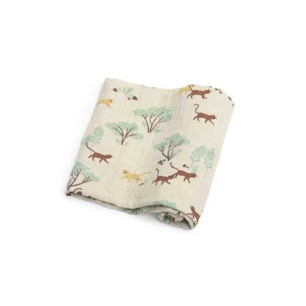 Set de 3 langes imprimés La forêt Mawa - Moulin Roty