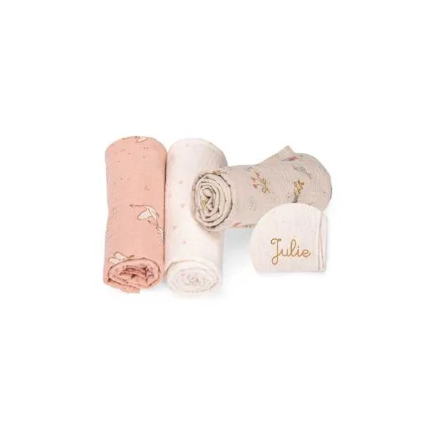 Set de 3 langes imprimés La petite école de danse - Moulin Roty