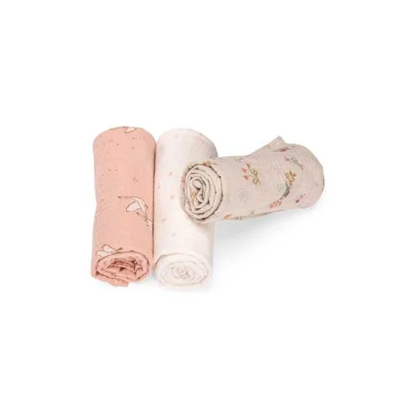 Set de 3 langes imprimés La petite école de danse - Moulin Roty