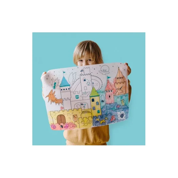 Set Silicone Château SuperPetit | Coloriage Enfant Réutilisable