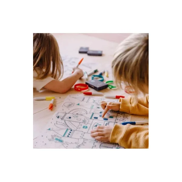 Set Silicone Château SuperPetit | Coloriage Enfant Réutilisable