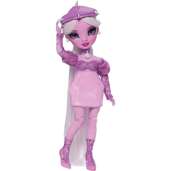 SHADOW HIGH - POUPEE MANNEQUIN 27 CM LAVENDER LYNNE VIOLET AVEC COMPAGNON ET ACCESSOIRES