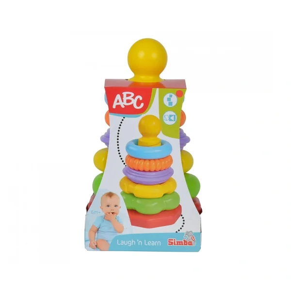 Simba - ABC Stacking Ring Pyramid - Sorting & Stacking Toys