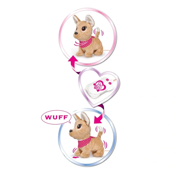 Simba - Chi Chi Love Puppy Friends Walk with Remote Control - Stuffed Animals