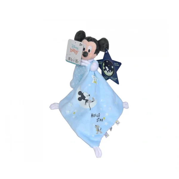 Simba - Disney Mickey Mouse Glow in the Dark Doudou Starry Cuddle Cloth - Stuffed Animals