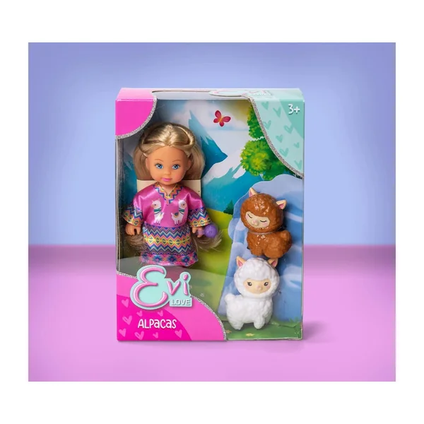 Simba - Dolls Playsets - Evi Love Alpacas Mini Doll Set - 12cm - 3+ Yrs