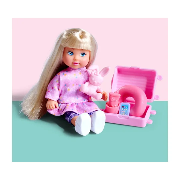Simba - Dolls Playsets - Evi Love Travel Fun Mini Doll Set - Pink - 3 Yrs
