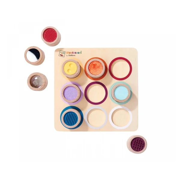 Simba - Educational Toys - Eichhorn Montessori Sensory Touch Board - Wood - 3 Yrs - Tactile Learning