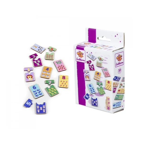 Simba - Educational Toys - Wooden Numbers Matching Puzzle - 2 Years - STEM Learning