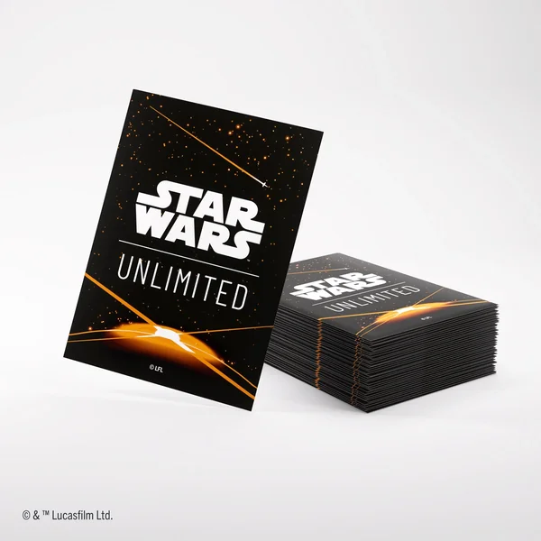 SLEEVES - STAR WARS UNLIMITED - ORANGE SPACE / ORANGE ESPACE (60)