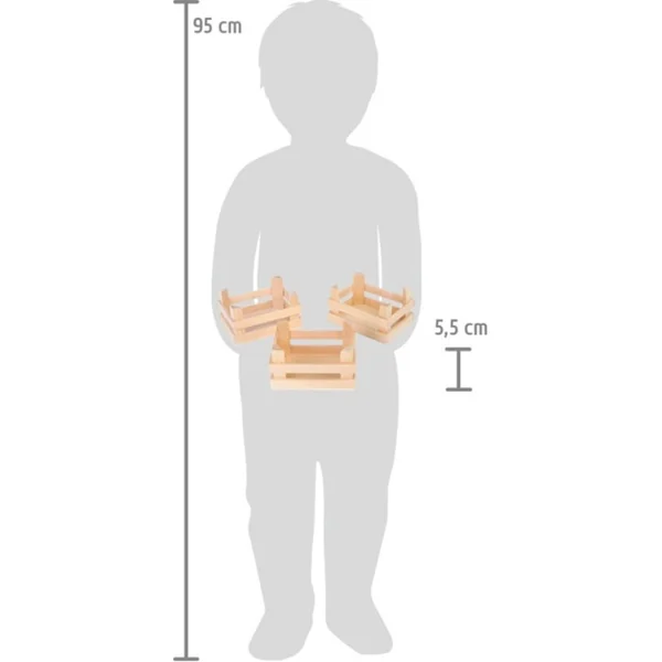 Small Foot Ensemble de petites caisses de transport pour aliments 3 pcs