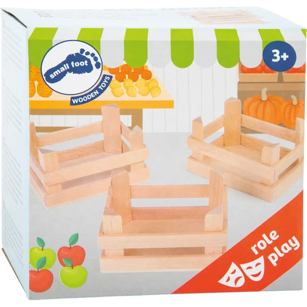 Small Foot Ensemble de petites caisses de transport pour aliments 3 pcs