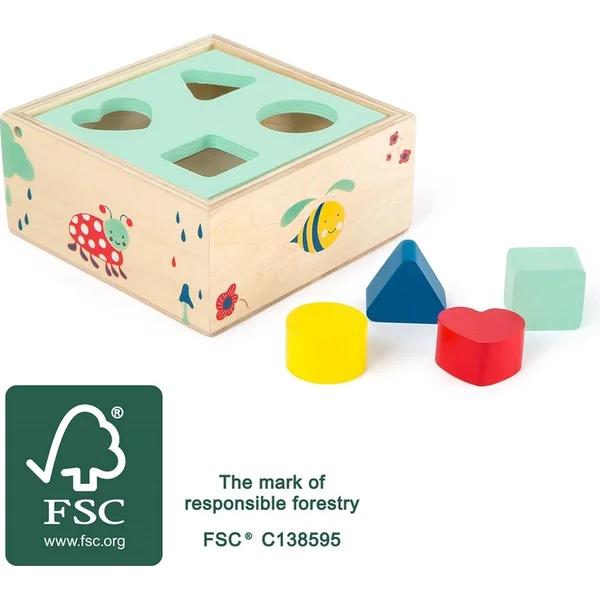 Small Foot Jouets motorisés boîte forestière insertion de formes