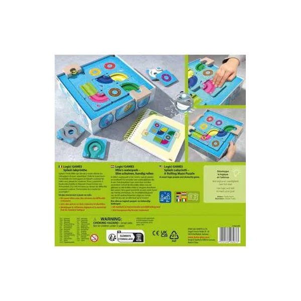 Splash Labyrinthe Logic! Games Haba | Jeu de Logique Solo 6 ans+