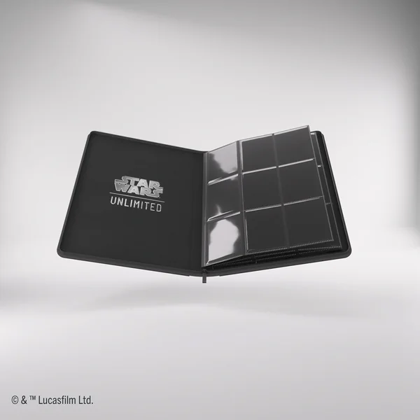 STAR WARS UNLIMITED - ZIP-UP ALBUM - BLACK - 9 CASES 20 FEUILLES POUR 360 CARTES