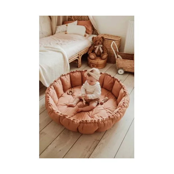 Tapis de jeu 3 en 1 Bloom marron - PlayandGo - Cadeau de naissance