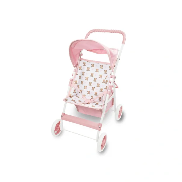 Teorema - Dolls Playsets - Baby Teo Doll Stroller - Bear Pattern - 3 Years - Educational Role-Play