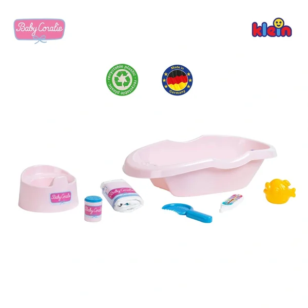 Theo Klein - Baby Coralie - Bathtub Set With Accessories - Dolls Playsets And Toy Figures
