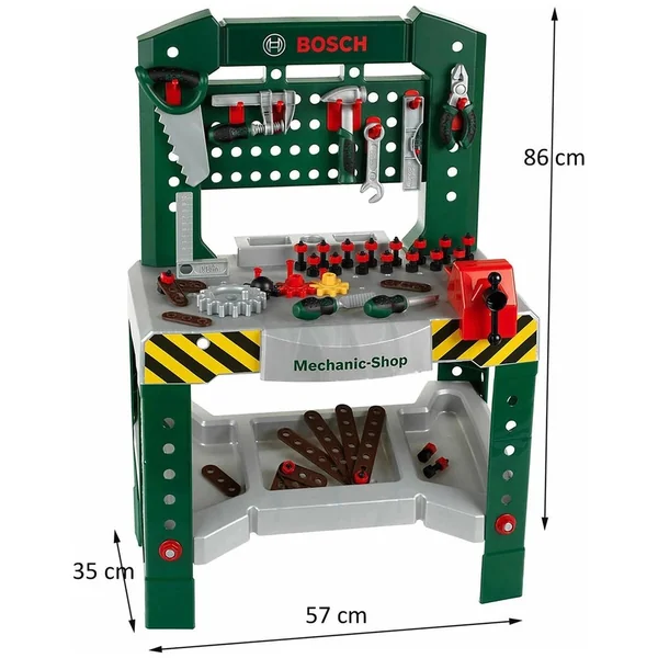 Theo Klein - Bosch - Workbench 77 Pcs - Pretend Professions And Role Playing