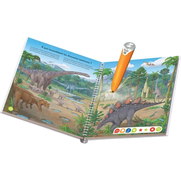 TIPTOI - COFFRET COMPLET LECTEUR INTERACTIF + LIVRE JE DECOUVRE LES DINOSAURES