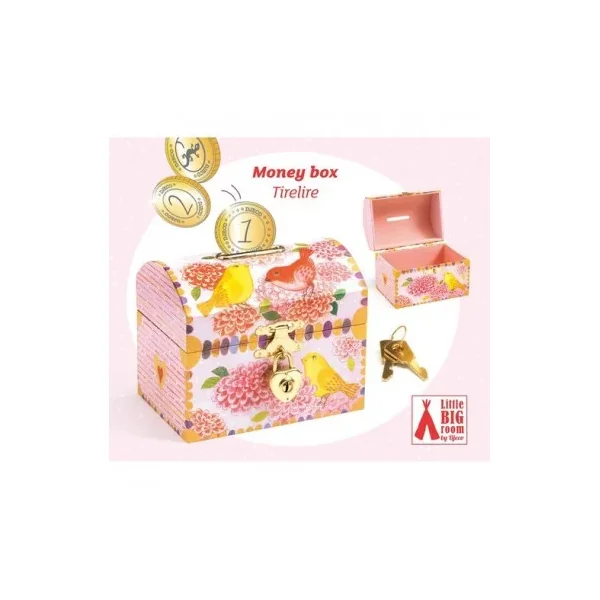 Tirelire Oiseaux Djeco : Décoration de Chambre Enfant Illustrée