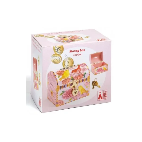 Tirelire Oiseaux Djeco : Décoration de Chambre Enfant Illustrée