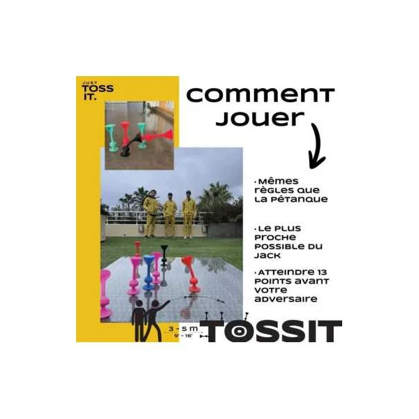 Tossit Pack Famille - Jeu de Fléchettes Ventouses 2 à 4 joueurs