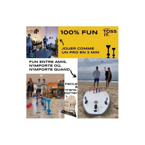 Tossit Pack Famille - Jeu de Fléchettes Ventouses 2 à 4 joueurs