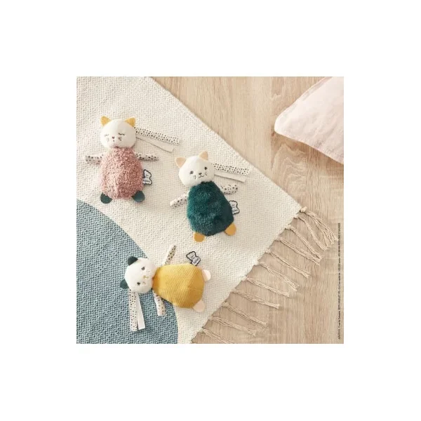 Trio de Doudous Sensoriels Stimuli Kaloo | Éveil Visuel du Bébé