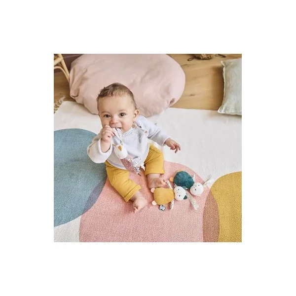 Trio de Doudous Sensoriels Stimuli Kaloo | Éveil Visuel du Bébé