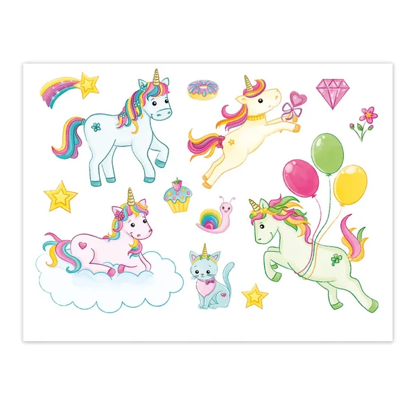 Troetsch Verlag - Books - Einhornwelt Tattoos - Magical Unicorns - 3-6 Yrs