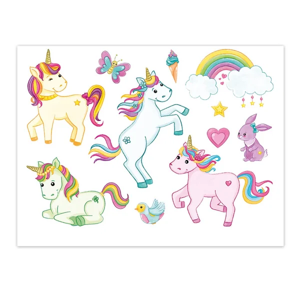 Troetsch Verlag - Books - Einhornwelt Tattoos - Magical Unicorns - 3-6 Yrs